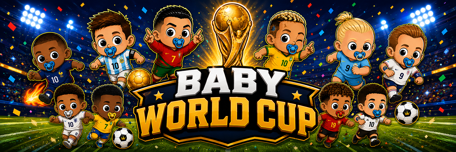 $BABYWORLDCUP — Lift The Trophy banner